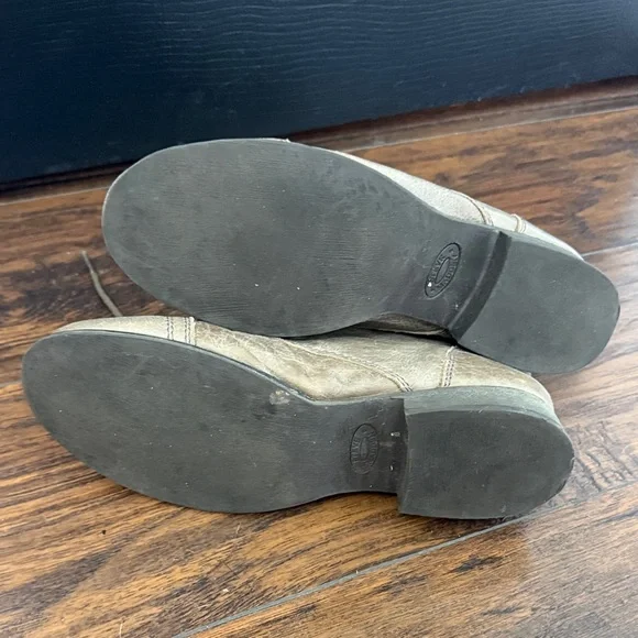 Steve Madden Distressed Lace-Up Boots in Tan - Picture 4 of 5